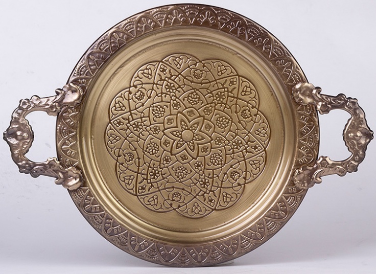 سینی فلزی طرح برجسته