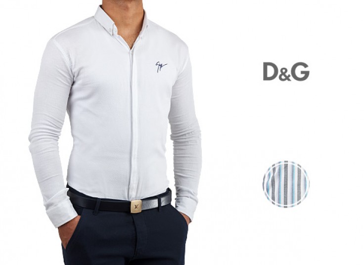 پیراهن مردانه آستین بلند طرح DandG