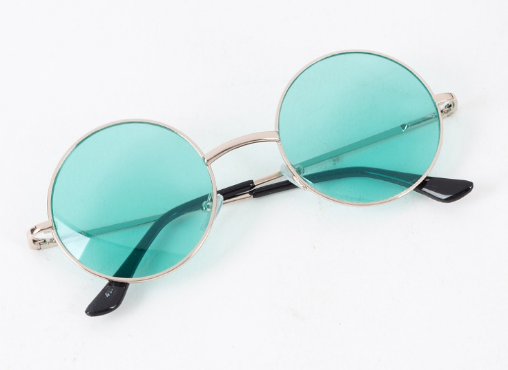 عینک فریم گرد رنگی