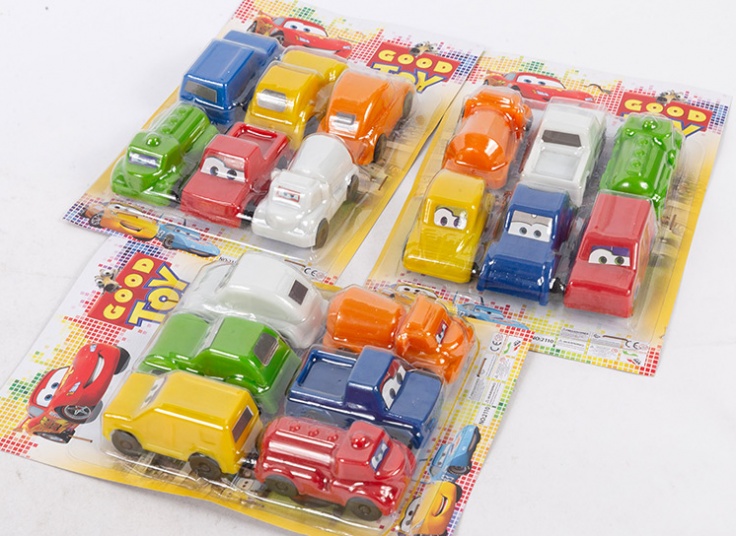 بسته 6 عددی ماشین اسباب بازی The Cars