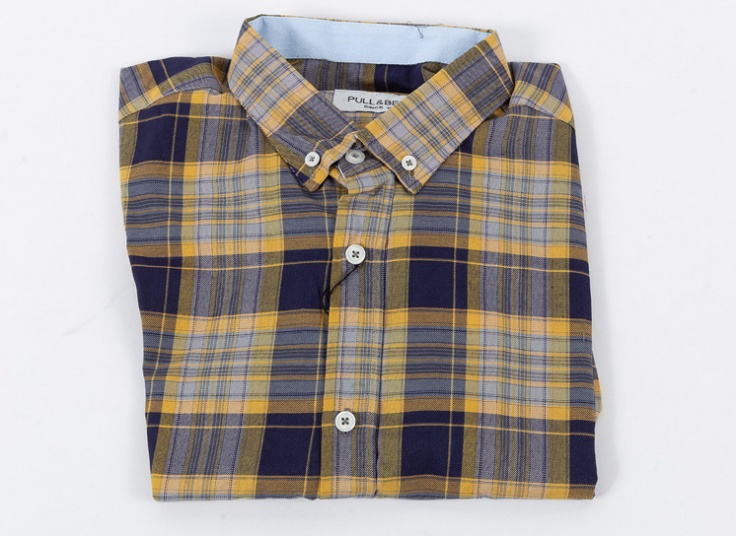 پیراهن چهارخانه Pull&Bear