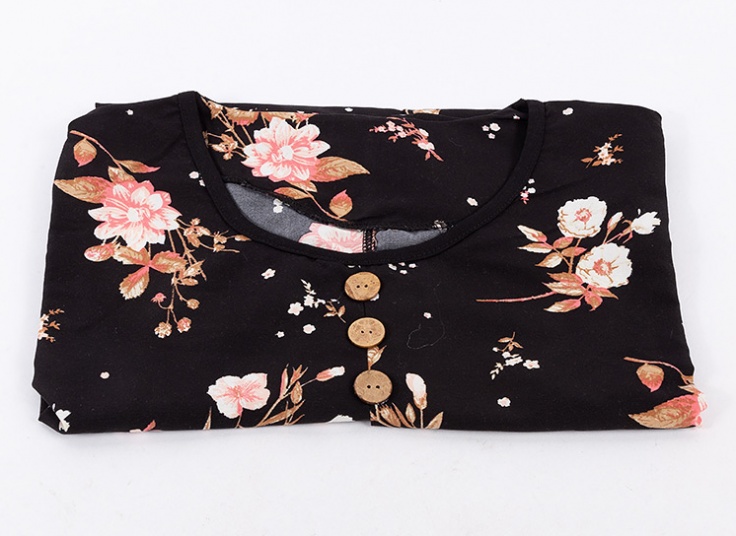 تونیک زنانه نخی آستین کوتاه