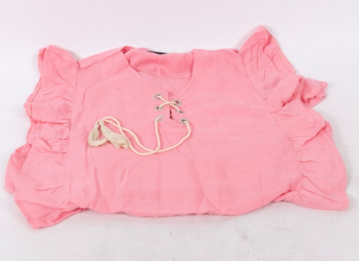 تاپ آستین چین دار کد 16488