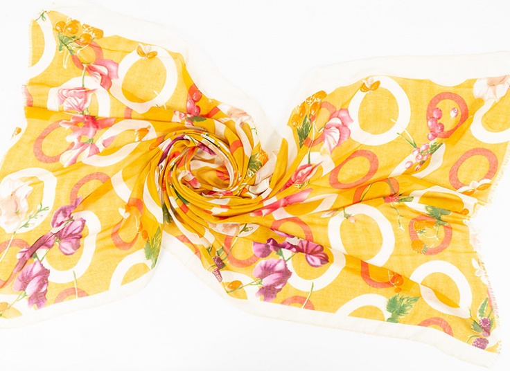 شال نخی طرحدار