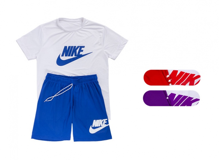 ست تیشرت و شلوارک سوزنی Nike
