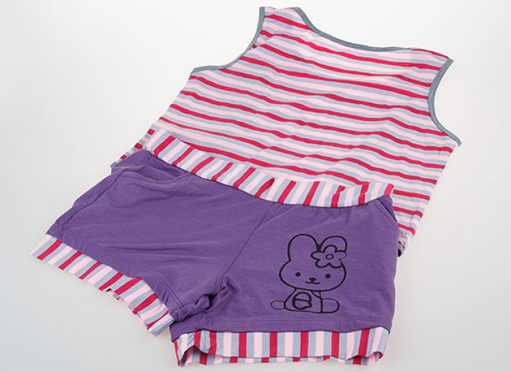 تاپ و شلوارک زنانه راه راه