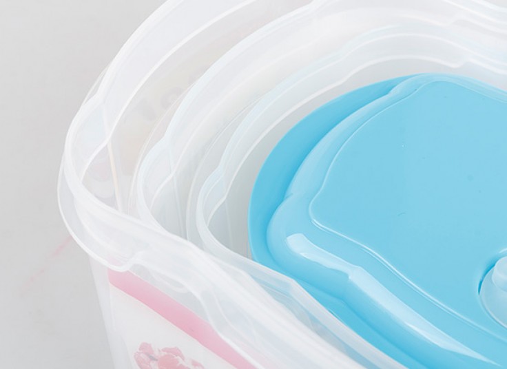 ست ظرف 4 تکه درب دار مدل Rectangle