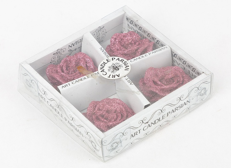 شمع طرح گل رز