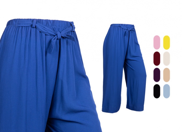 دامن شلواری کمر گره ای