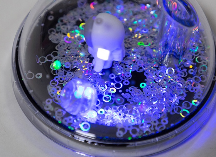 لیوان اسموتی چراغ دار گلکسی