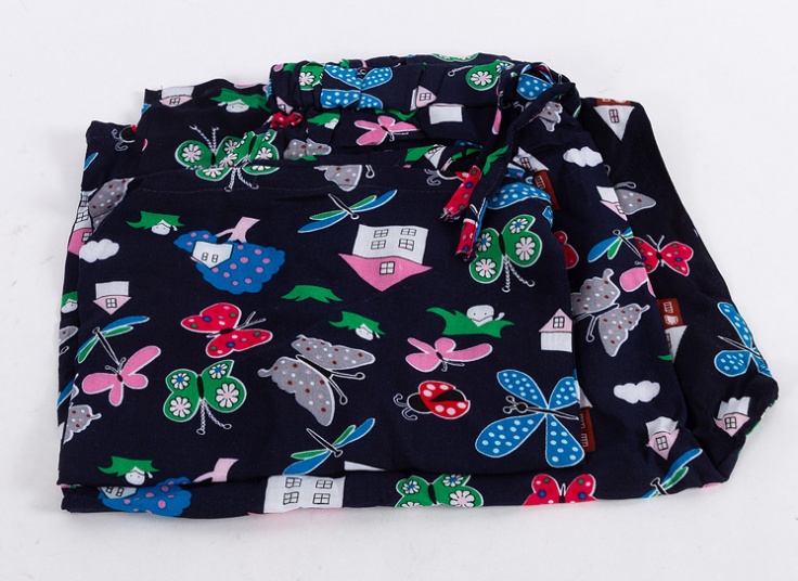 تاپ و شلوارک نخی طرحدار