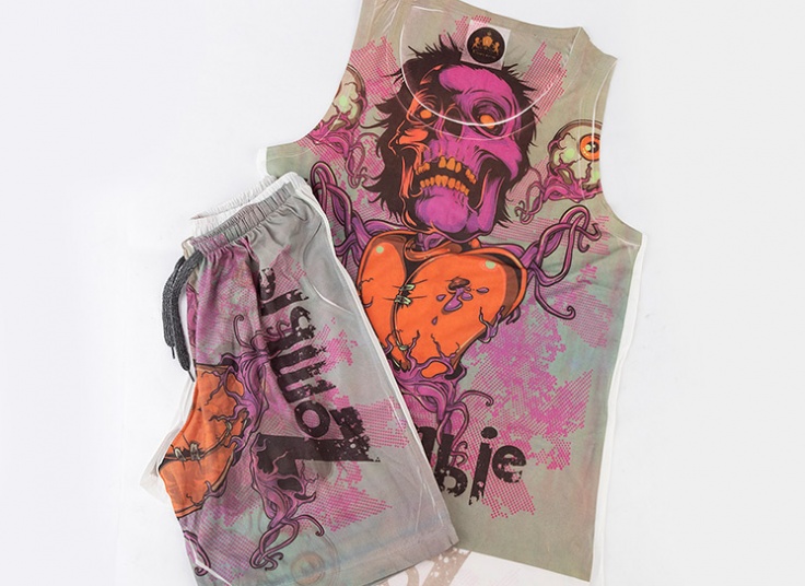 رکابی و شلوارک مردانه طرح‌دار Kian ersi