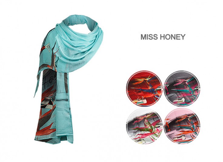 شال ابریشم  MISS HONEY