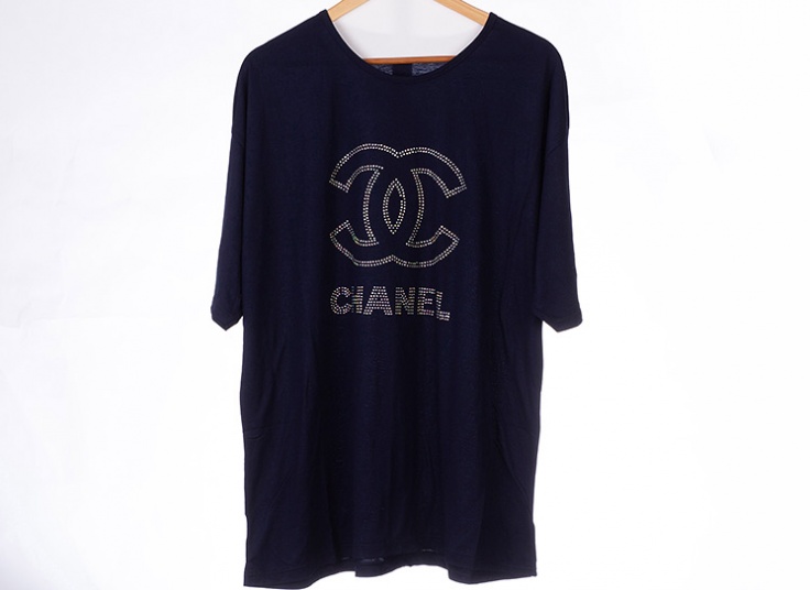 تیشرت زنانه سایز بزرگ طرح CHANEL