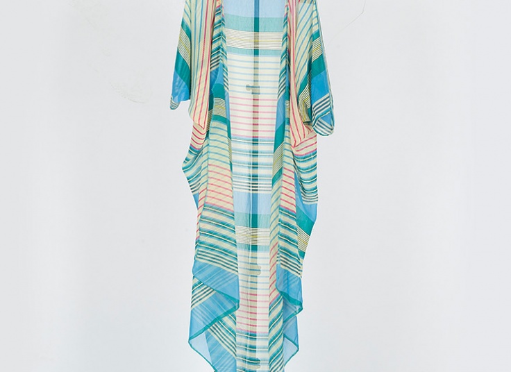 مانتو حریر جلو باز