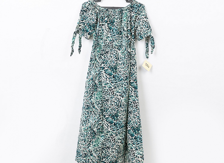 پیراهن ساحلی یقه قایقی