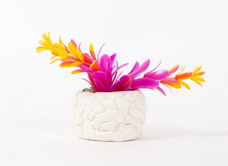 گلدان تزئینی طرح سنگی