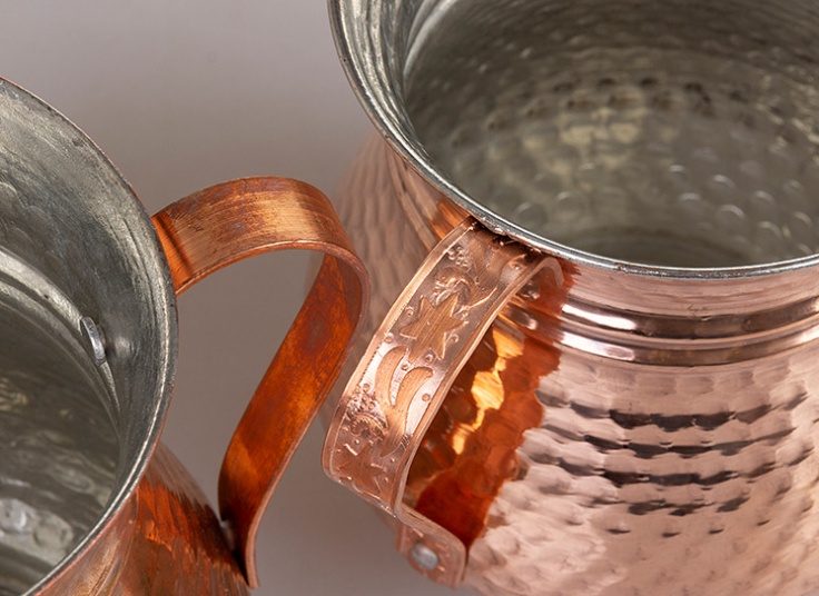 ظروف آشپزخانه مسی