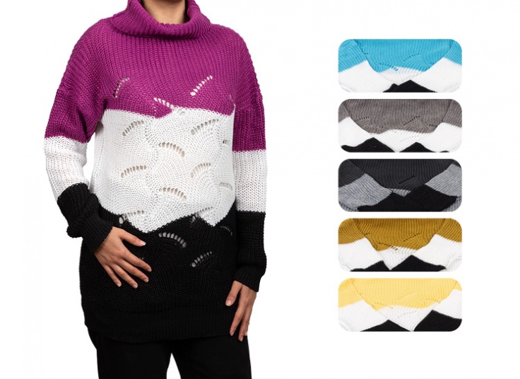 بلوز بافت زنانه یقه شل