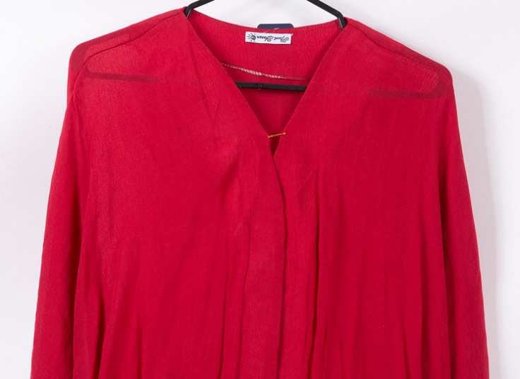 مانتو خفاشی آستین گره ای