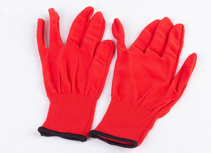 دستکش کار نخی رنگی