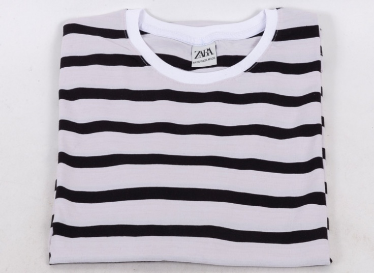 تیشرت مردانه راه راه طرح Zara