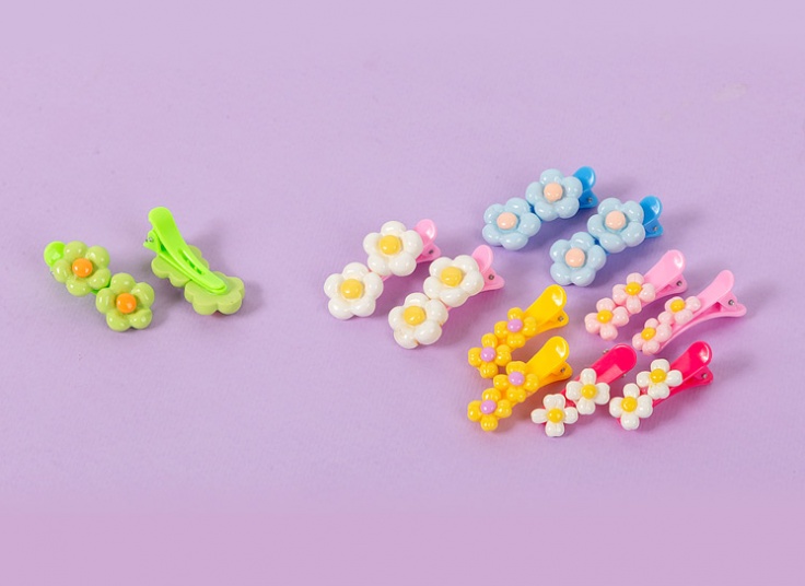 گیره مو انبری طرح گل