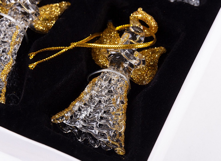 مجسمه شیشه ای فرشته بالدار