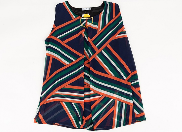 تاپ طرح دار حریر زنانه