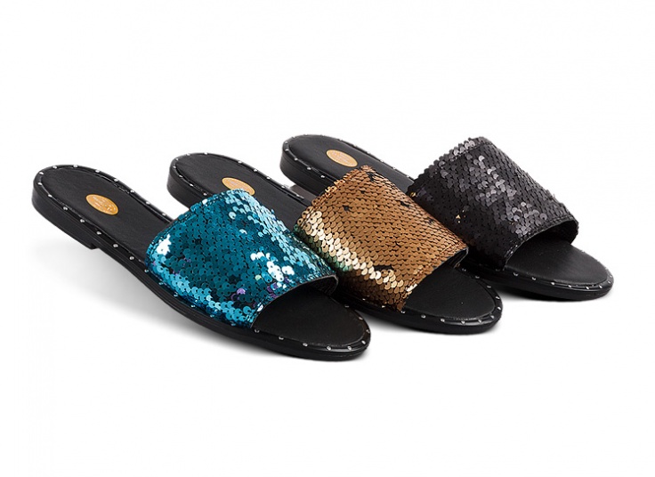 صندل زنانه پولکی Leaza