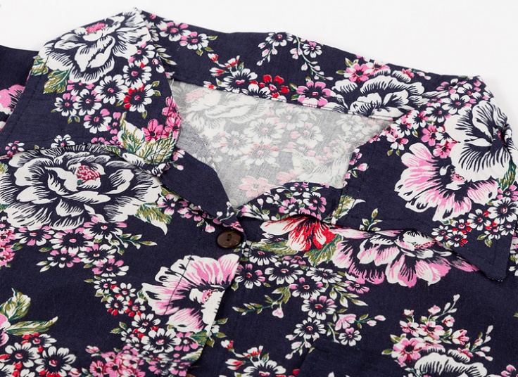 شومیز گره ای گلدار