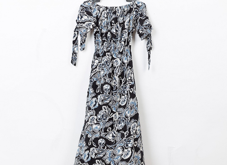 پیراهن ساحلی یقه قایقی