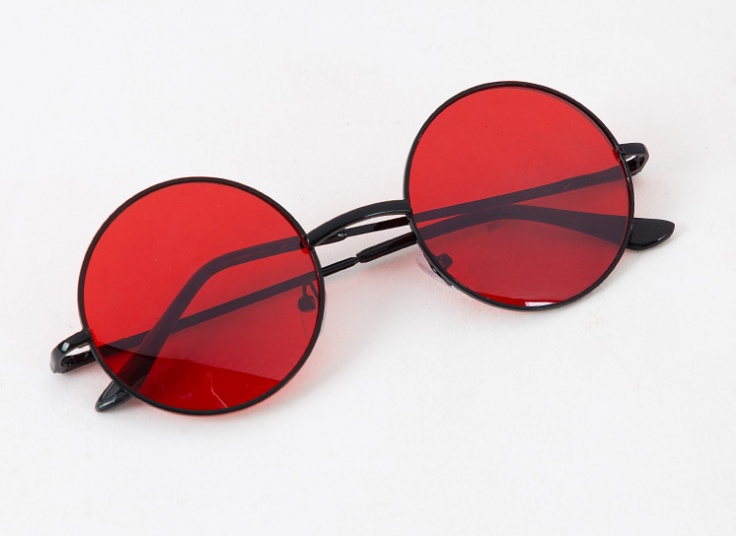 عینک فریم گرد رنگی