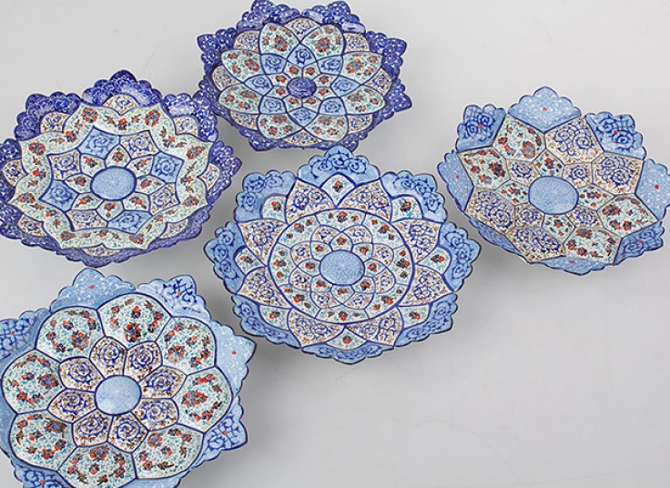 بشقاب میناکاری جدید