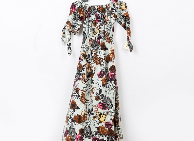 پیراهن ساحلی یقه قایقی