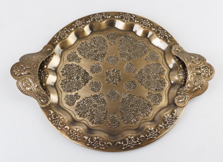 سینی فلزی طرح برجسته