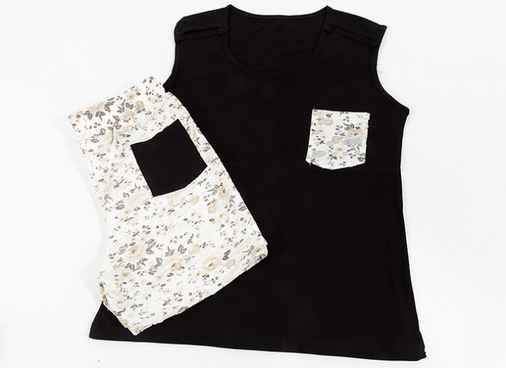 تاپ شلوارک زنانه طرحدار