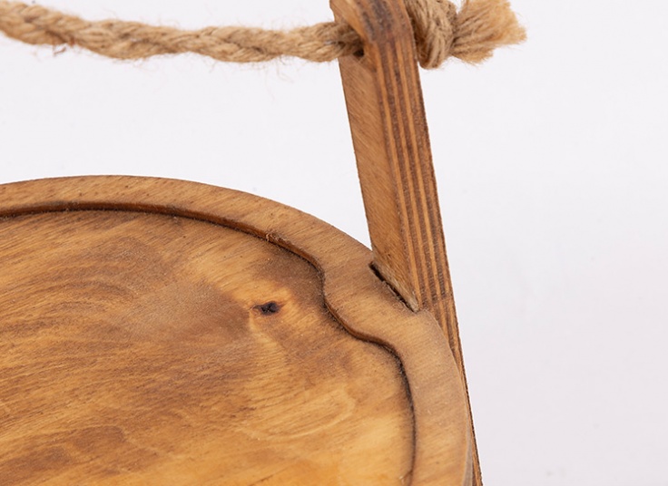 استند چوبی دو طبقه دسته کنفی