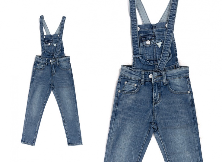 شلوار پیشبندی دخترانه XDG Jeans