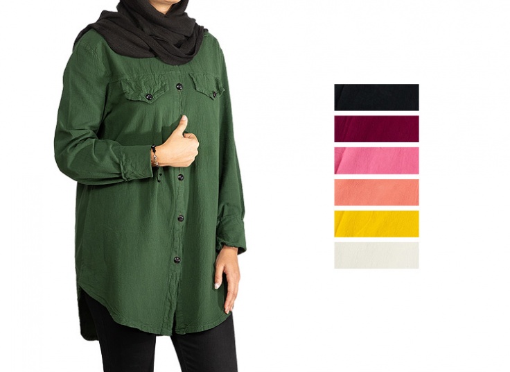 مانتو دکمه دار زنانه