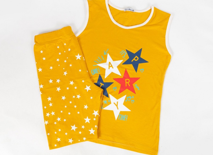 تاپ شلوارک چاپ ستاره