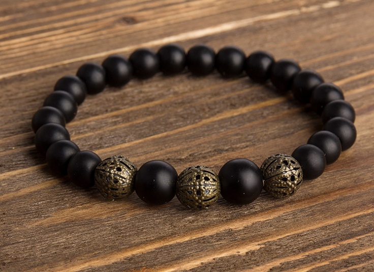 دستبند مهره ای اونیکس