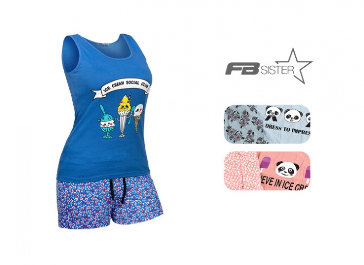 ست تاپ شورتک FB Sister