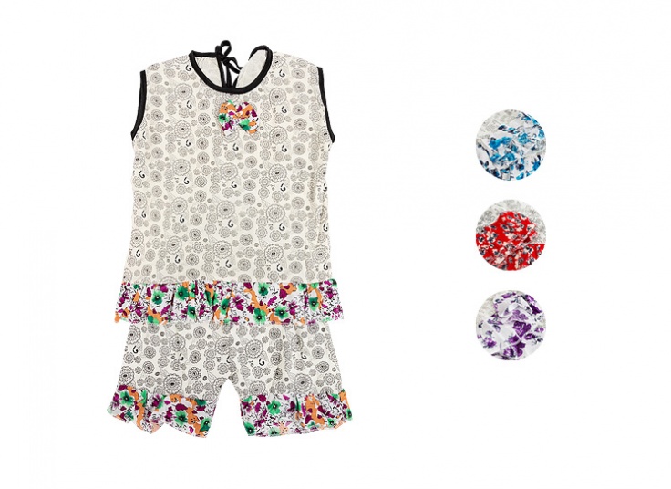 ست تاپ شلوارک دخترانه Papillon