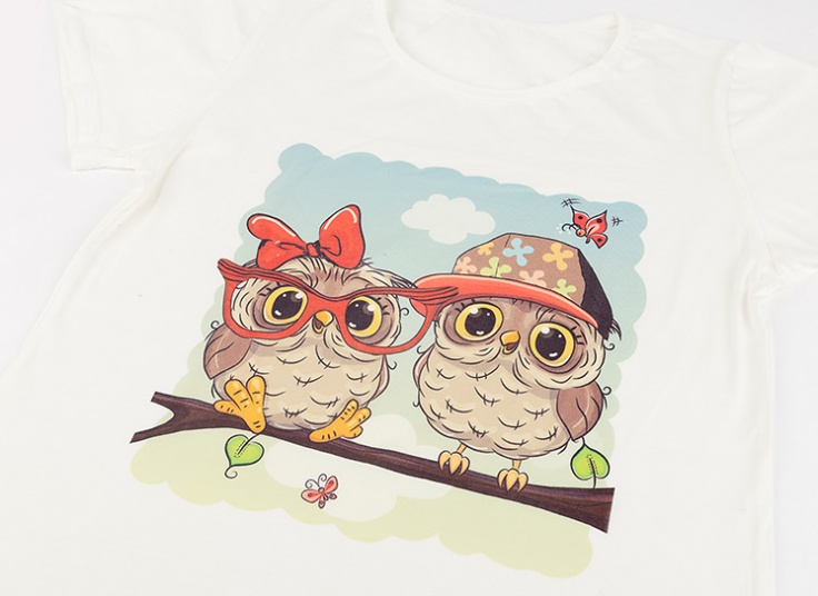 تیشرت زنانه طرح owl