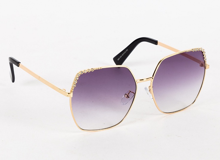 عینک آفتابی نگین دار طرح CHANEL