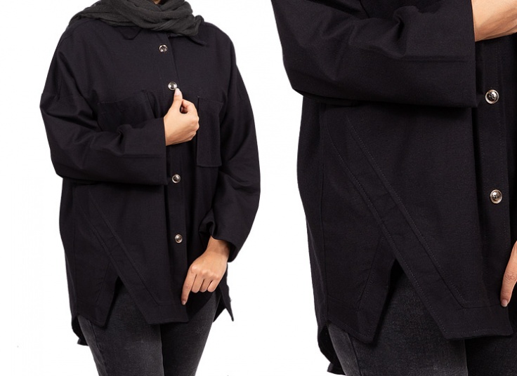 شومیز مانتویی ساده مدل 22830