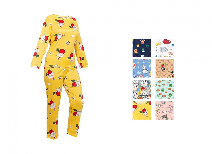 ست بلوز شلوار زنانه کارتونی