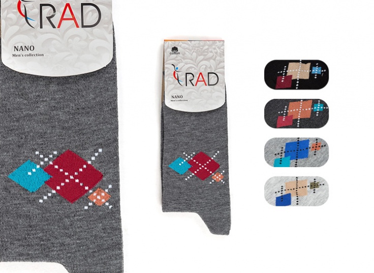 جوراب مردانه طرح اسکاچ RAD