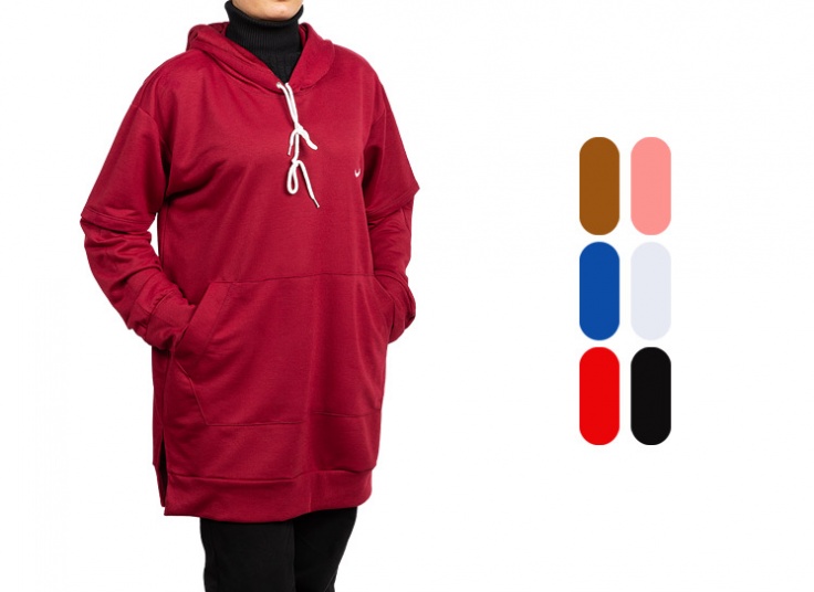 هودی زنانه کلاه دار طرح Nike